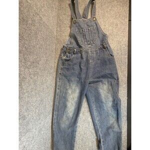 Denim Overalls Womens Medium Navy Blue Jean Sz 10